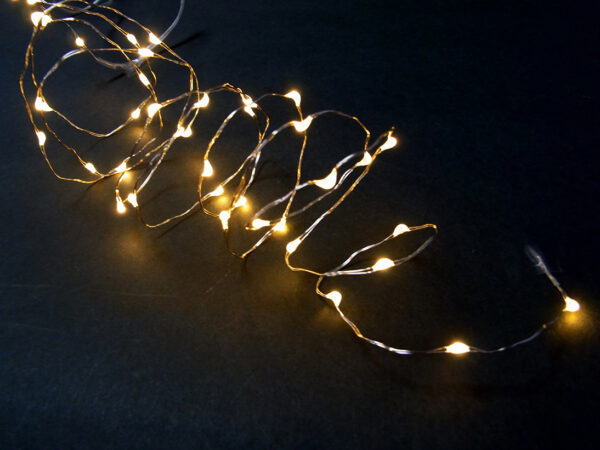 ジュエリーライト 40球 カラー選択可 室内用 電池式 常点灯 連結不可の商品画像