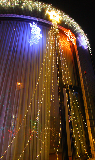 ドレープライト 6m トップスター付 カラー選択可 コントローラー付プラグコード 電源付 連結不可の商品画像