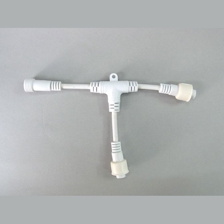 T型ケーブル 20×10cm ブラック LEDC14の商品画像