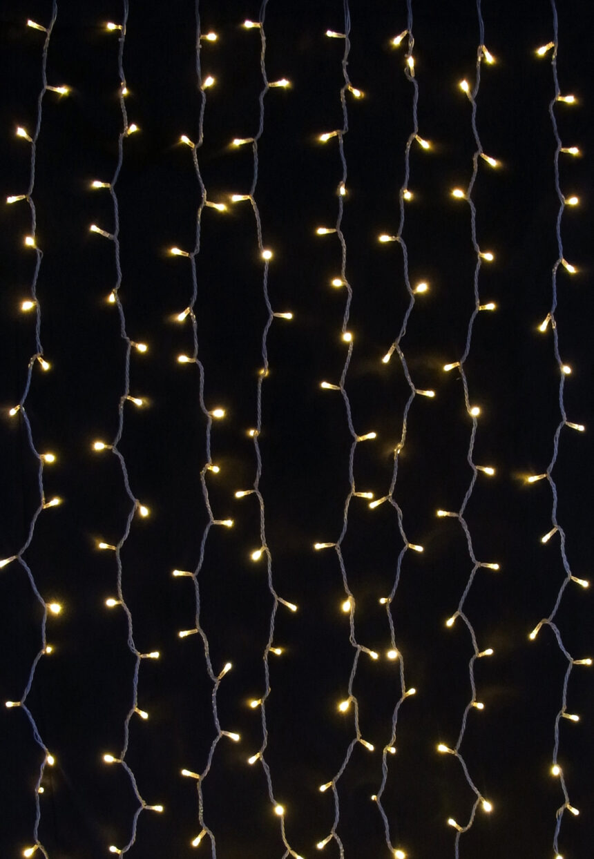 カーテンライト 360球 カラー選択可 電源別売 最大2連結の商品画像