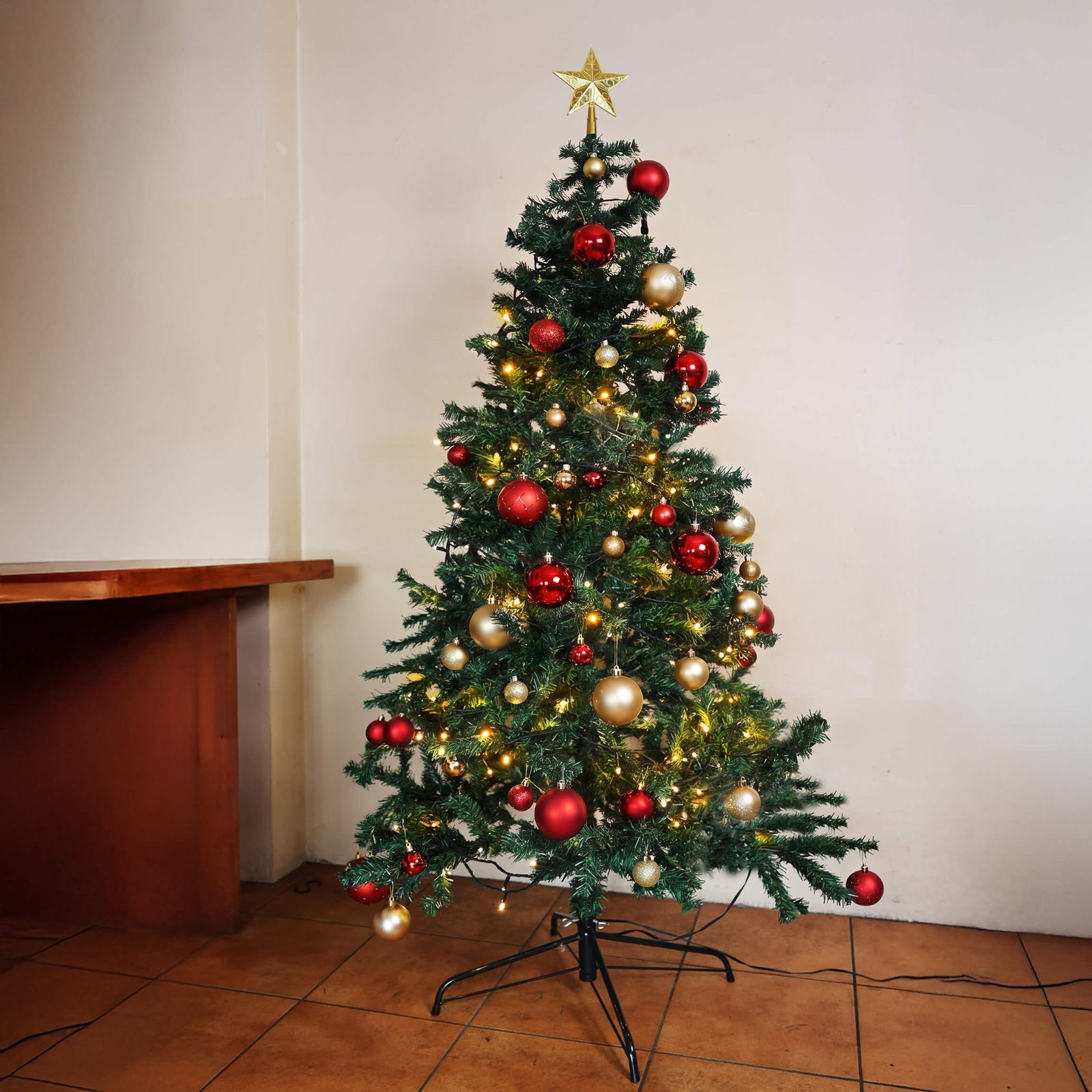 【レンタル】クリスマスツリー180cm LEDライトセット