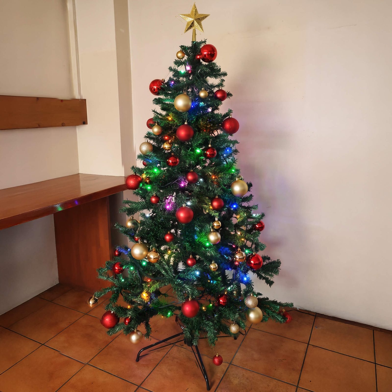 【販売】クリスマスツリー180cm LEDライトセット