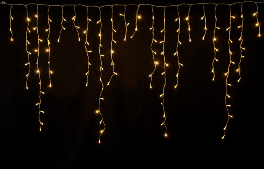 つららライト 128球 カラー選択可 電源別売 最大6連結の商品画像