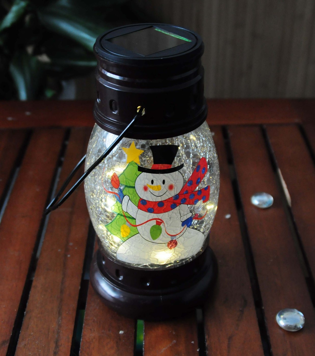 スノーマンランタンライトの商品画像