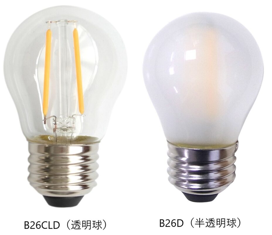 LED球 E26 電球色 透明 B26CLDの商品画像