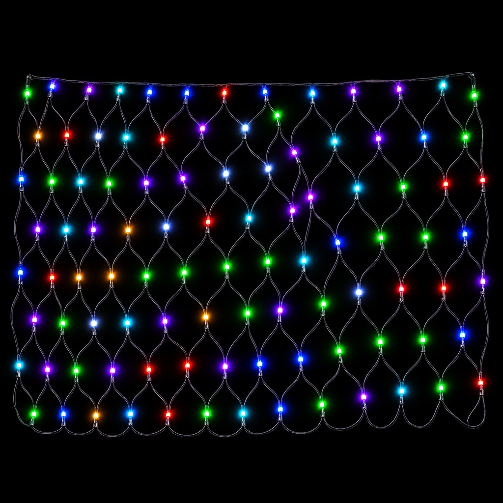 RGB182球ネットライト ブラックコードの商品画像