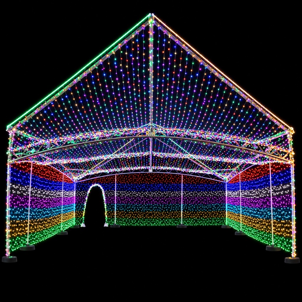 RGB100球ストレートライト ブラックコードの商品画像