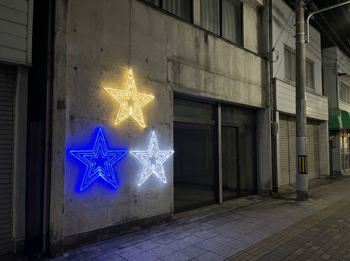 ビッグスターを壁面に取り付けた設置イメージ