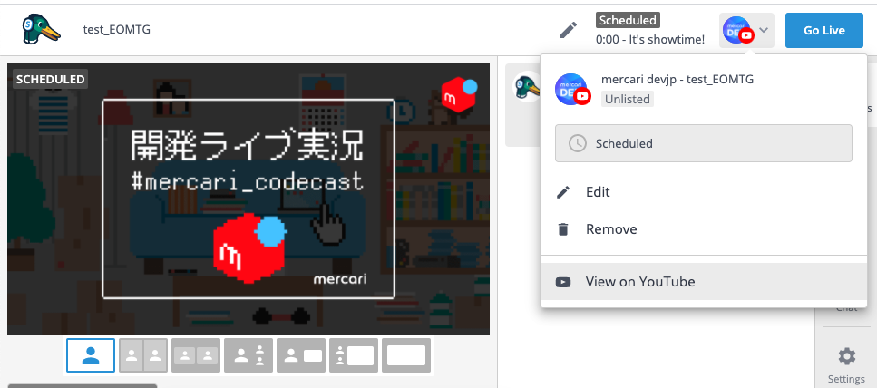 Streamyard で Youtube にオンラインイベントを配信する方法 スタジオ作成編 メルカリエンジニアリング