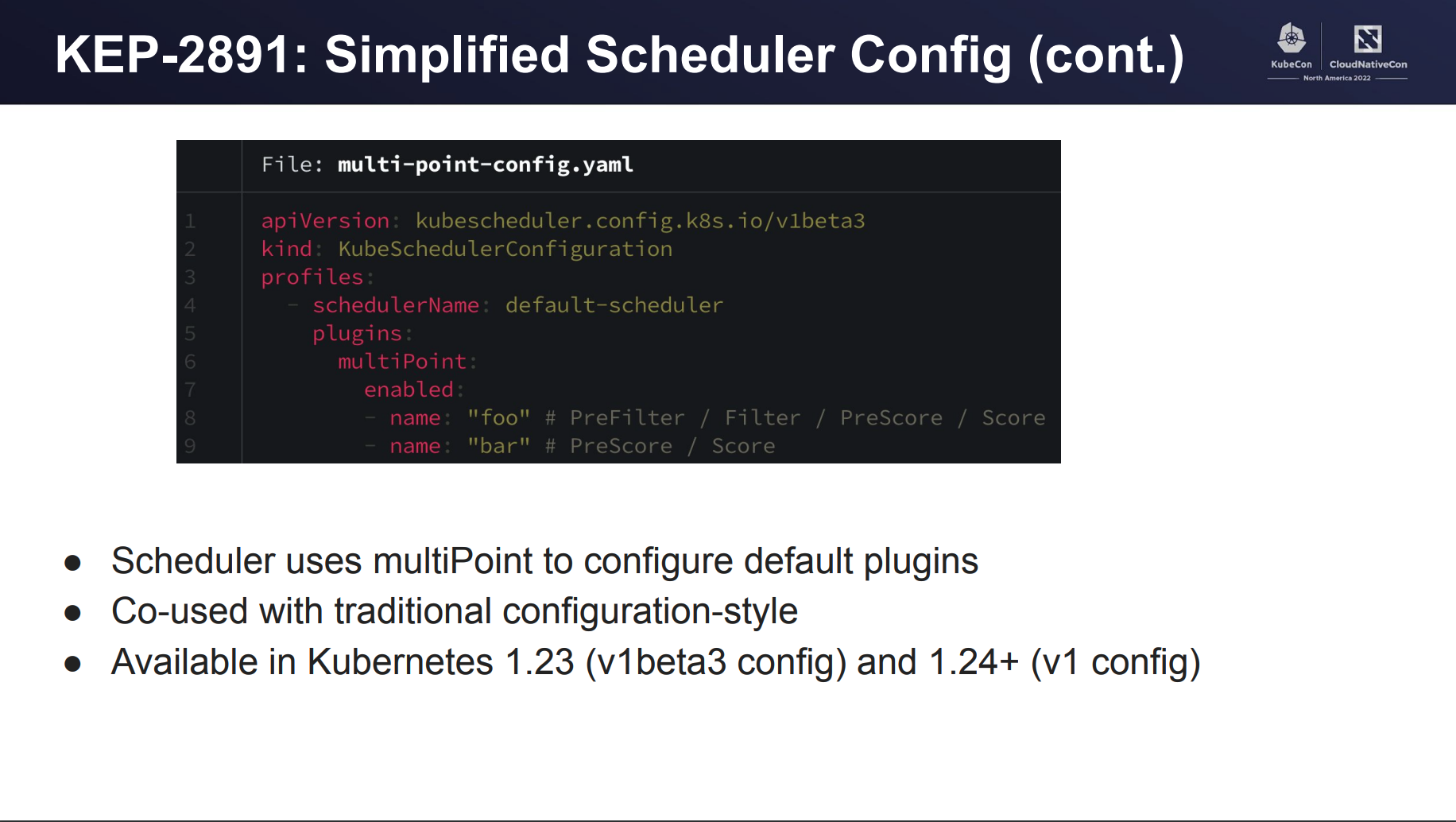 KEP-2891: Simplified Scheduler Config