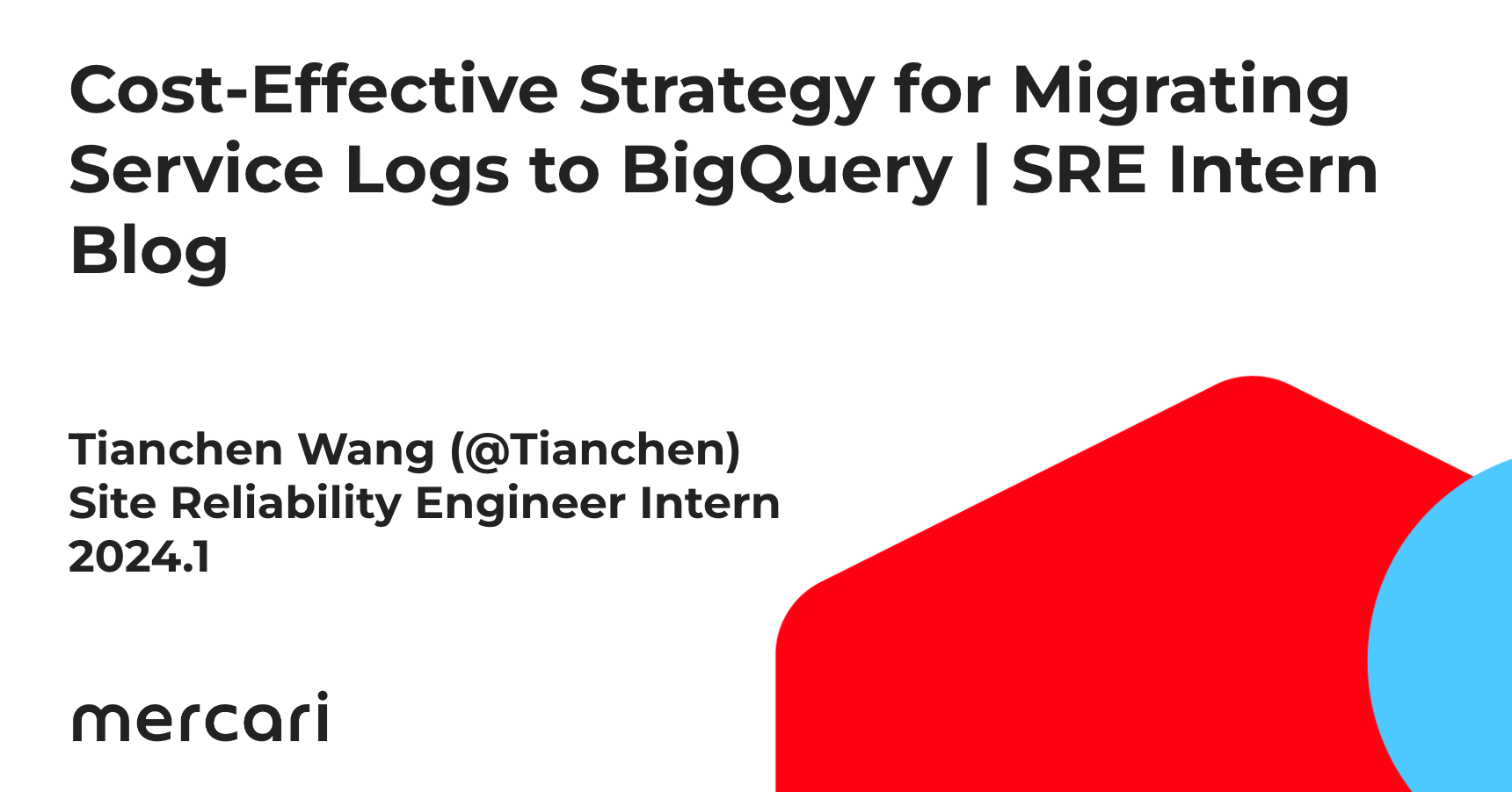 Cost-Effective Strategy for Migrating Service Logs to BigQuery | SRE Intern Blog