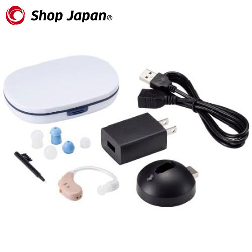 ショップジャパン Shop Japan 楽ちんヒアリング 片耳セット ベージュ 1064577 送料無料 母の日 集音器 充電式 軽量 TV通販 正規品