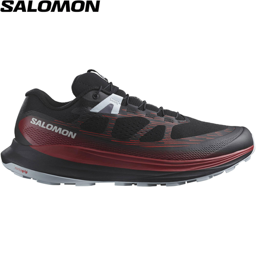 サロモン SALOMON メンズ トレイルランニングシューズ ウルトラ グライド 2 ブラック/バイキングレッド L47212000 ULTRA GLIDE 2