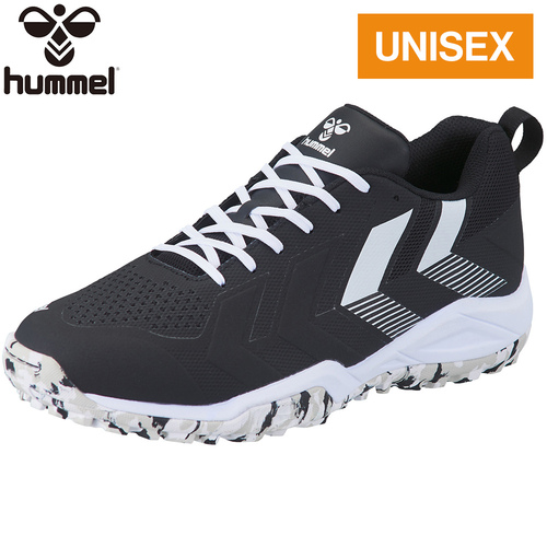 ヒュンメル hummel メンズ レディース ハンドボールシューズ グランドフライ5 ブラック×ホワイト HAS6017 9010 ハンドボール シューズ