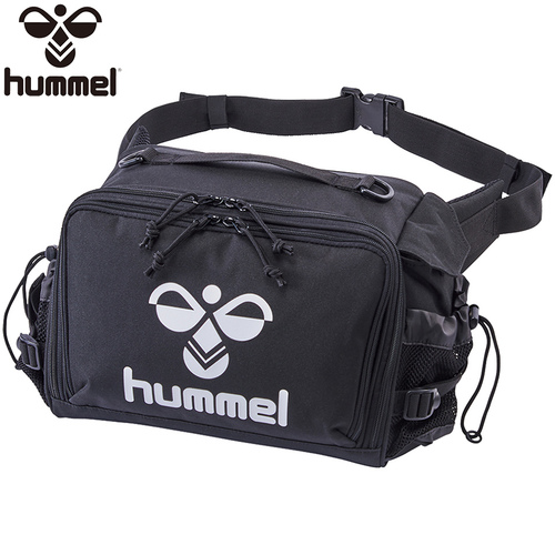 ヒュンメル hummel メンズ レディース ウエストバッグ チームウエストトレーナーバッグ ブラック HFB1033 90 スポーツバッグ