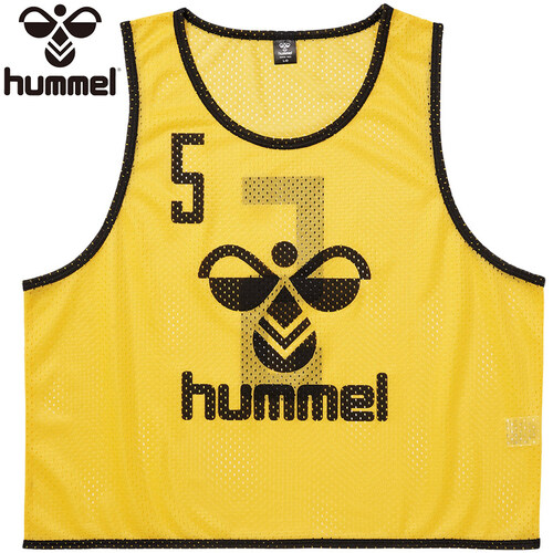 ヒュンメル hummel メンズ レディース トレーニングビブス 10枚セット イエロー HAK6007Z 30 スポーツウェア サッカー フットサル