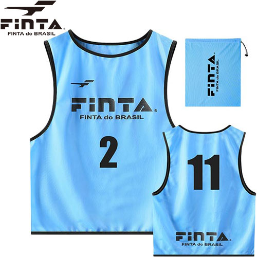 フィンタ FINTA メンズ レディース ゲームベスト ビブス 10枚セット サックス FT6513 2200 ゼッケン サッカー用品 練習