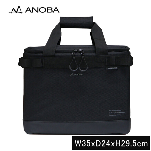アノバ ANOBA アウトドアバッグ ブラックエディション マルチギアバッグ L ブラック AN035 バッグ 鞄 収納 アウトドア キャンプ バケツ