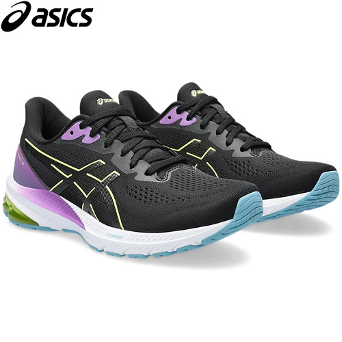 アシックス asics レディース ランニングシューズ GT-1000 12 ブラック/グローイエロー 1012B450 2 新入部員応援 2023秋冬モデル