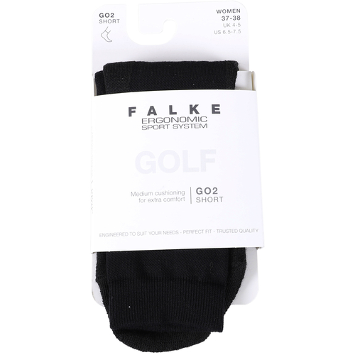 ファルケ FALKE レディース GO2 ショートソックス ブラック #16780 3000 GO2 Short Socks Women 靴下 ソックス スポーツソックス ゴルフ