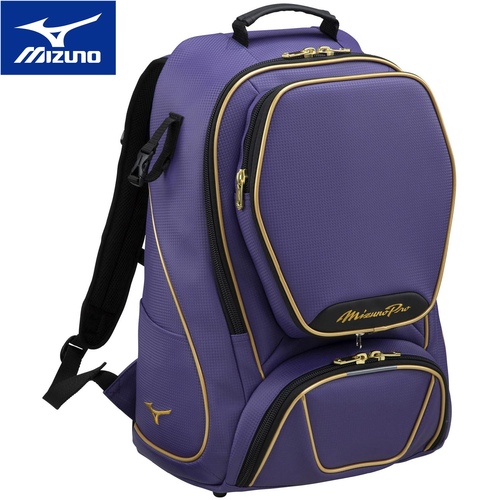 ミズノ MIZUNO 野球 バッグ ミズノプロ バックパック 40L パープル 1FJD3000 67 野球バッグ リュックサック 鞄 かばん 遠征