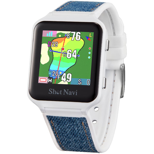ショットナビ Shot Navi ゴルフスコープ エアーイーエックス ホワイト AIR EX 腕時計型 ゴルフナビゲーション GPS 距離計 カラー