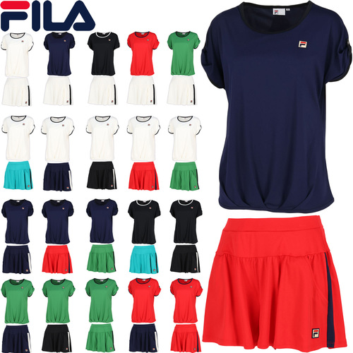 フィラ FILA レディース ゲームシャツ VL2698 ＆ キュロットパンツ VL2700 上下セット セットアップ 上下 テニス ゲームウェア 試合