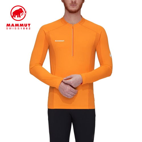 マムート MAMMUT メンズ アウトドアウェア エナジー FL ハーフジップ ロングスリーブ AF タンジェリン/ダークタンジェリン 1016-01310