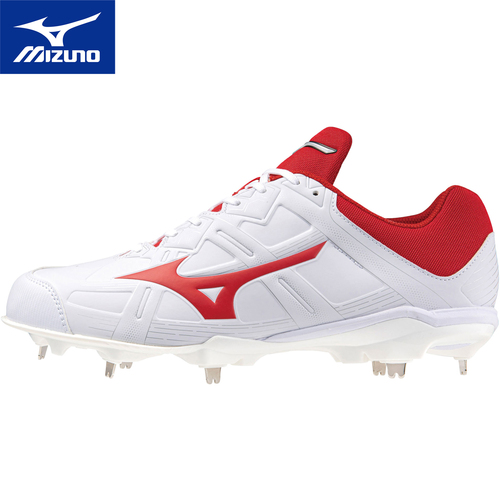 ミズノ MIZUNO メンズ レディース 野球 スパイク ライトレボ バディー2 ホワイト×レッド 11GM2326 62 LR BUDDY2 野球スパイク