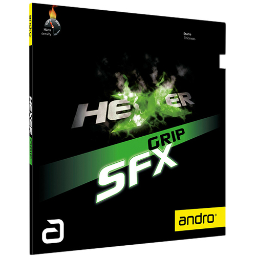 アンドロ andro 卓球 ラバー ヘキサー グリップ エスエフエックス ブラック 112294 BK HEXER GRIP SFX 卓球用品 裏ソフト 黒