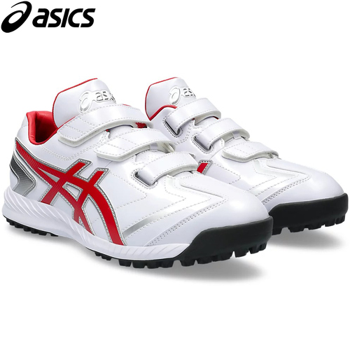 アシックス asics メンズ レディース 野球 トレーニングシューズ ネオリバイブ TR 3 ホワイト/レッド 1123A042 101 NEOREVIVE TR 3