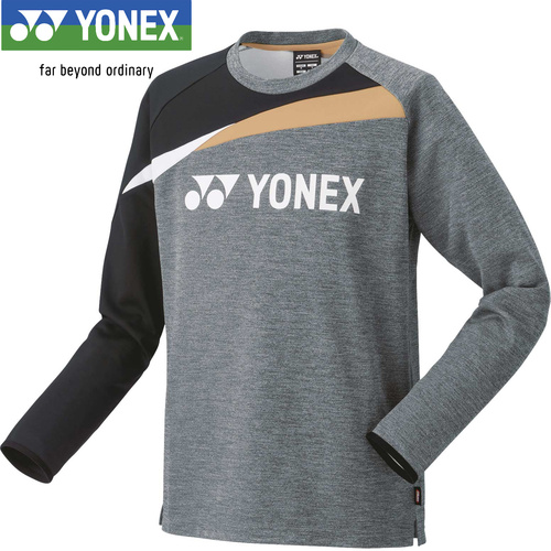 ヨネックス YONEX キッズ バドミントン トレーニングウェア ライトトレーナー グレー 31051J 010 長袖 トレーナー シャツ トップス 練習