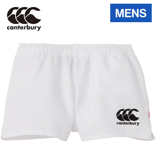 カンタベリー CANTERBURY メンズ ラグビーウェア ゲームパンツ ラグビーショーツ フィット ホワイト RG23722 10 RUGBY SHORTS FIT