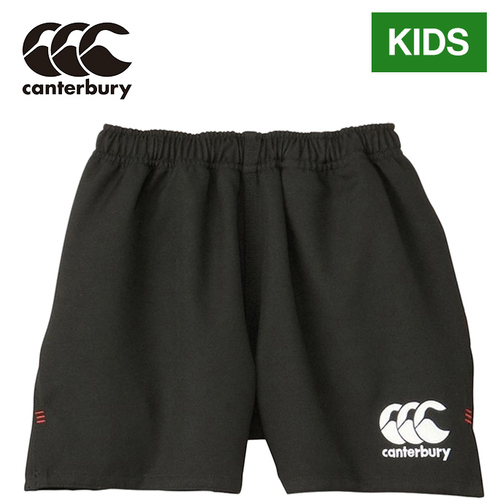 カンタベリー CANTERBURY キッズ ラグビーウェア ゲームパンツ ジュニアラグビーショーツ ブラック RGJ23763 19 JR.RUGBY SHORTS