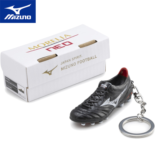 ミズノ MIZUNO サッカー ファングッズ キーホルダー モレリアネオ IV キーチェーン ブラック P1GZ2480 01 2024春夏モデル ストラップ