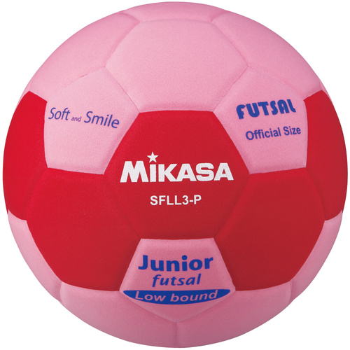 ミカサ MIKASA キッズ レクリエーションスポーツ フットサル 3号 EVA 約260g ピンク/赤 SFLL3-P スマイルボール ボール遊び 小学校