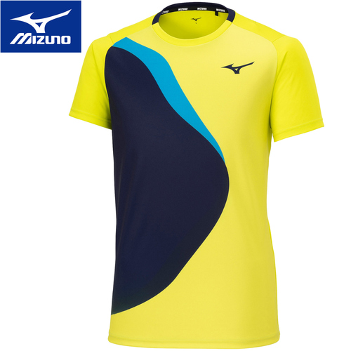 ミズノ MIZUNO メンズ レディース ゲームシャツ ボルト 62JAA502 42 半袖 ゲームウェア トップス Tシャツ テニス バドミントン