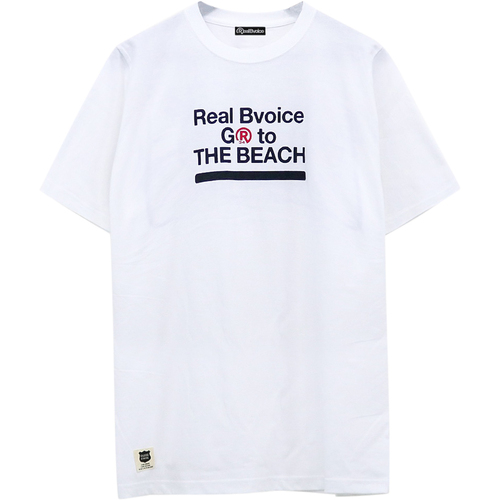 リアルビーボイス RealBvoice メンズ 半袖Tシャツ パーキング パーミット Tシャツ ホワイト 10451-11794 wt PARKING PERMIT T-SHIRT