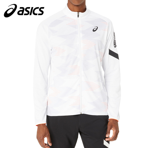 アシックス asics メンズ A-I-M ドライストレッチニットグラフィックジャケット ブリリアントホワイト 2031E539 100 トレーニングウェア