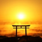 大洗海岸の日の出