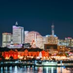 横浜　みなとみらいの夜景