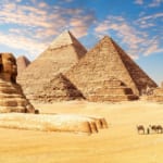 スフィンクとピラミッド（エジプト世界遺産）