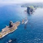 上空から見た神威岬