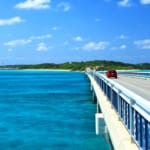 夏の沖縄　宮古島　池間大橋