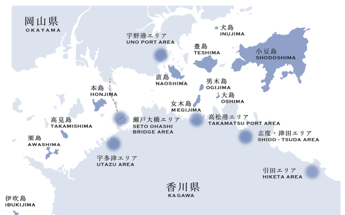 瀬戸内国際芸術祭2025の開催エリア