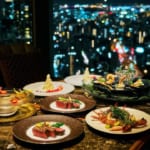 品川プリンスホテルのホテル最上階のレストラン「DINING & BAR TABLE 9 TOKYO」クリスマスディナーコース