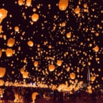 津南雪まつり　スカイランタン