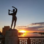 幣舞橋の夕焼け