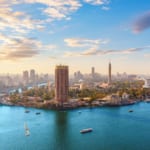 ナイル川とカイロのゲジラ島（エジプト）