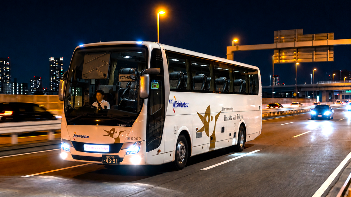 東京～福岡】西鉄「はかた号」夜行バスの時刻表・料金・車内設備をご